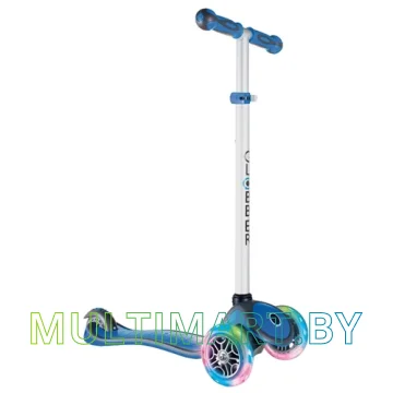 Самокат Globber Primo Plus Lights (синий)